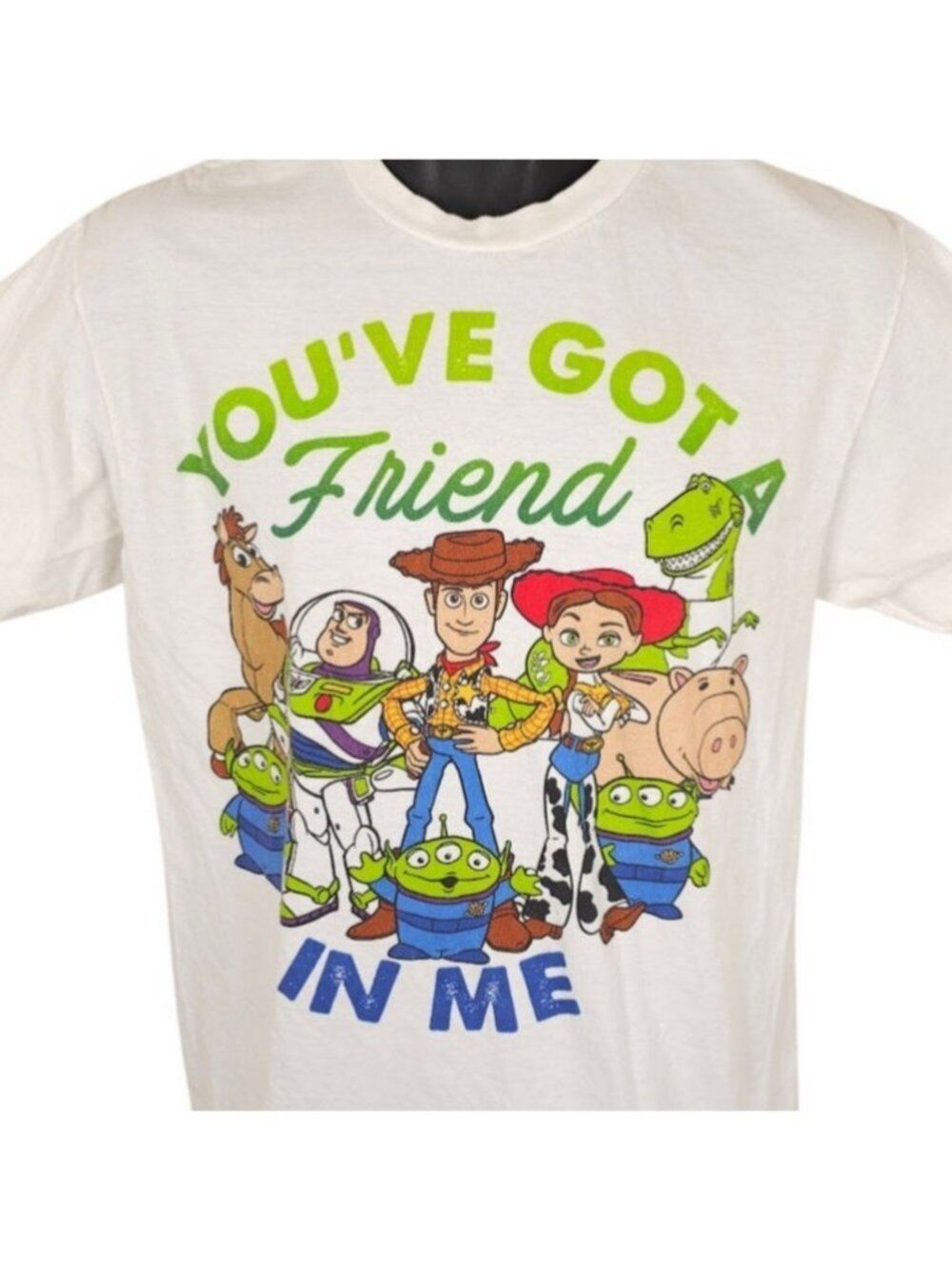 Toy Story T Shirt Mens Size Medium White Youve Got A Friend In Me Pixar Disney